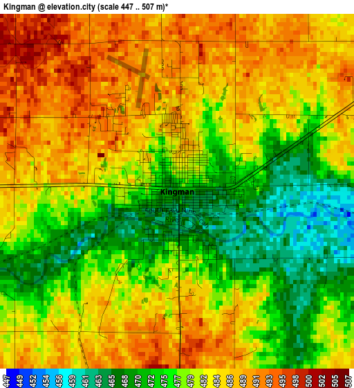 Kingman elevation map