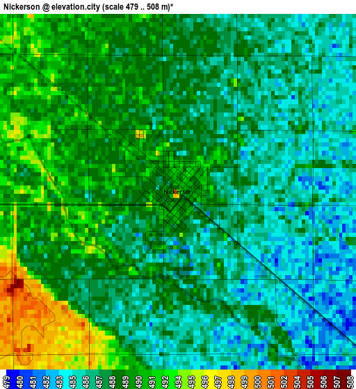 Nickerson elevation map