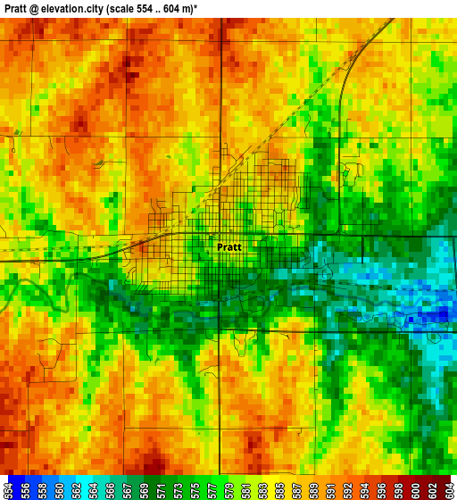 Pratt elevation map