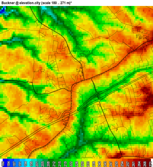 Buckner elevation map