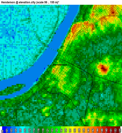 Henderson elevation map