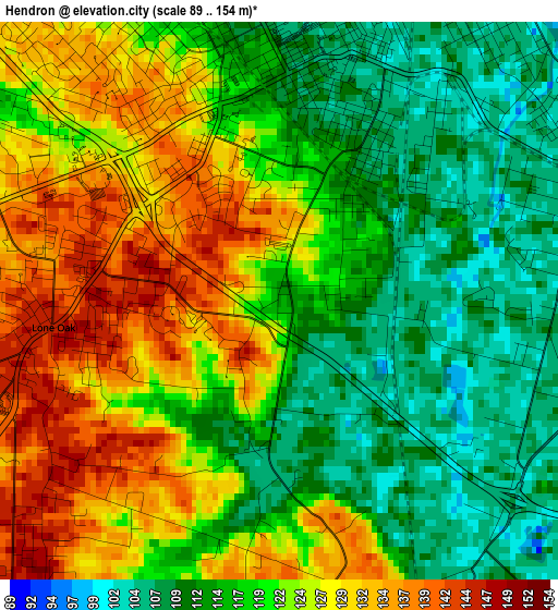 Hendron elevation map