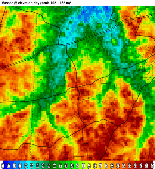 Massac elevation map