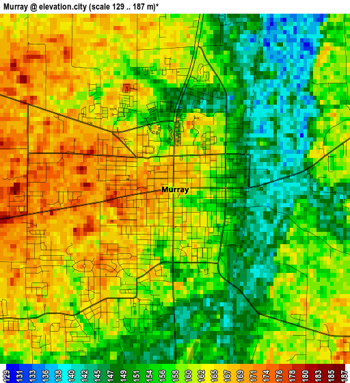 Murray elevation map