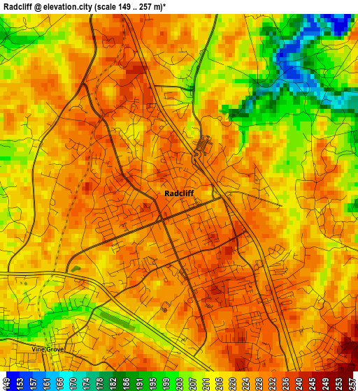 Radcliff elevation map