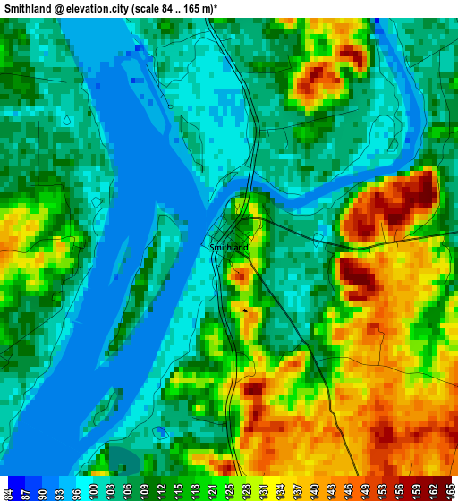 Smithland elevation map