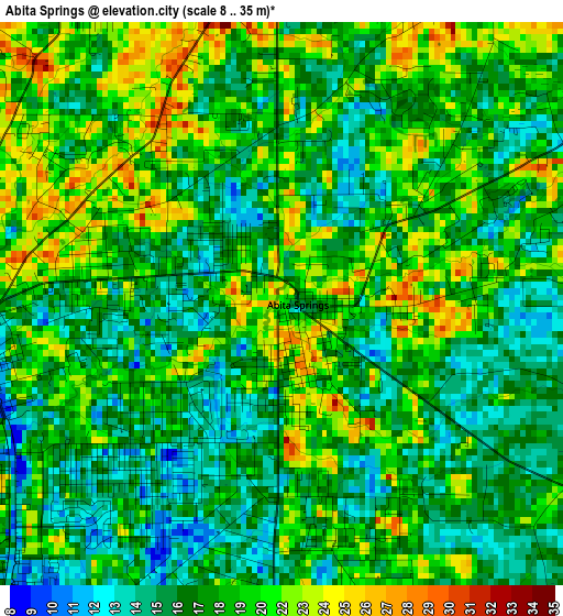 Abita Springs elevation map