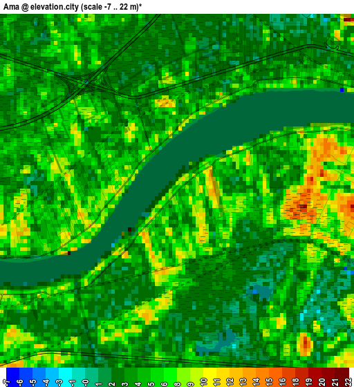 Ama elevation map