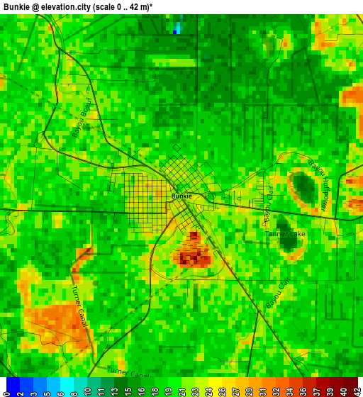 Bunkie elevation map