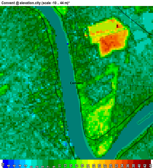 Convent elevation map