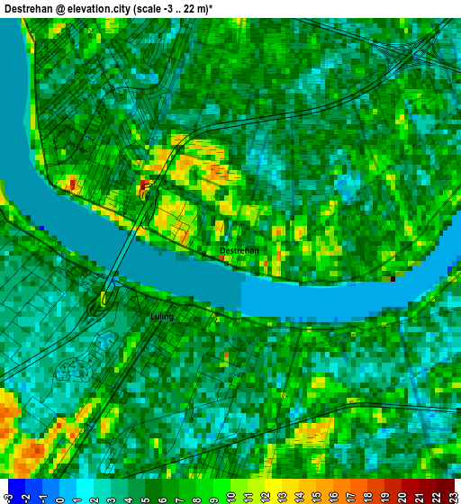 Destrehan elevation map