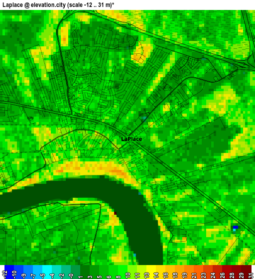 Laplace elevation map