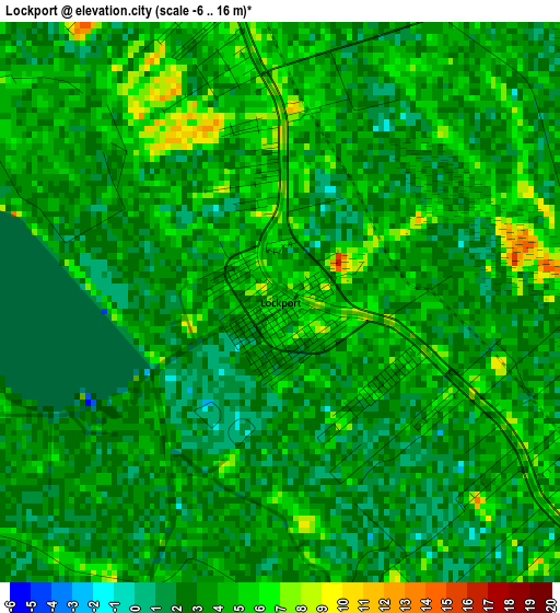 Lockport elevation map