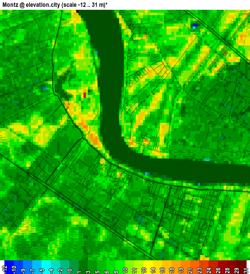 Montz elevation map