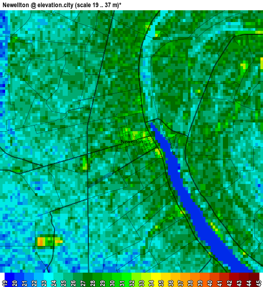 Newellton elevation map