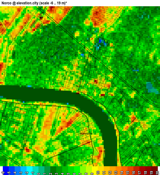 Norco elevation map