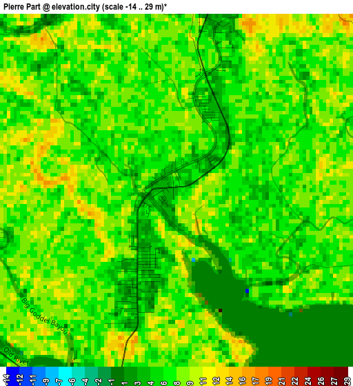 Pierre Part elevation map