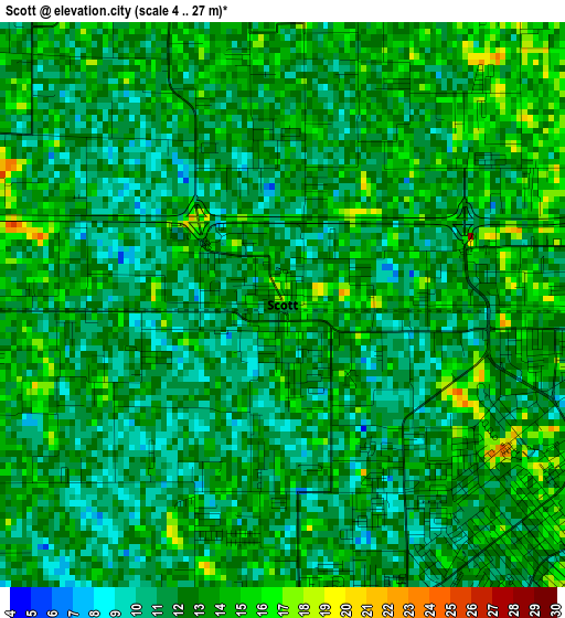 Scott elevation map