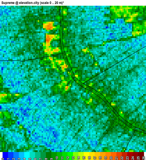 Supreme elevation map