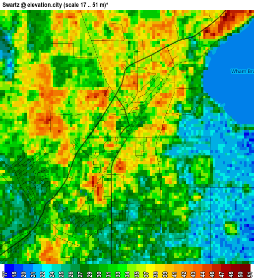 Swartz elevation map