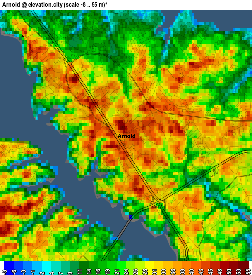 Arnold elevation map