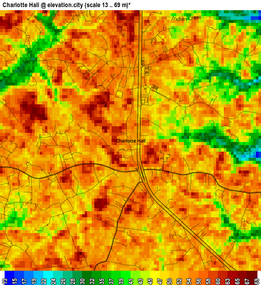 Charlotte Hall elevation map