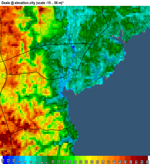 Deale elevation map