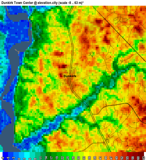 Dunkirk Town Center elevation map