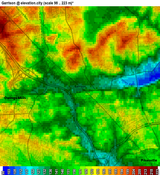 Garrison elevation map