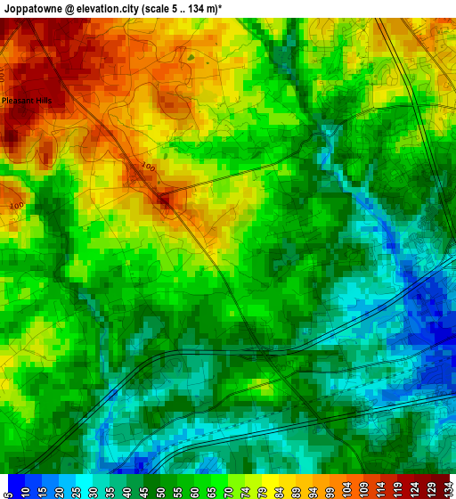 Joppatowne elevation map