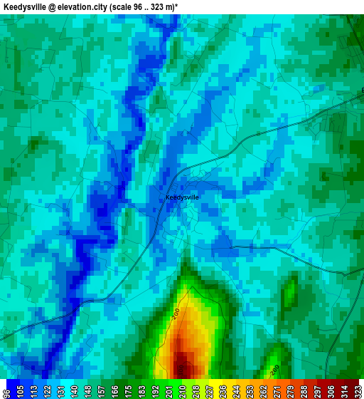 Keedysville elevation map