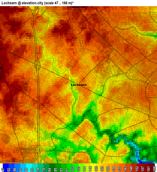 Lochearn elevation map