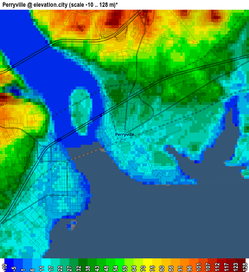 Perryville elevation map