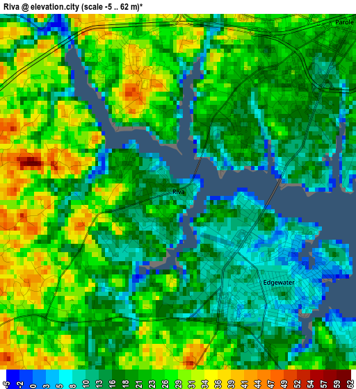 Riva elevation map