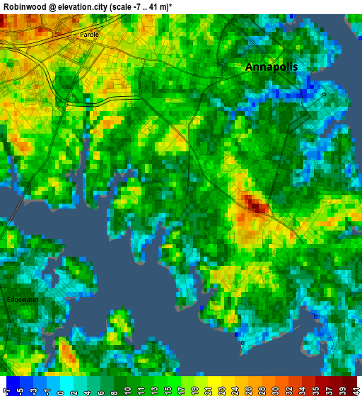 Robinwood elevation map