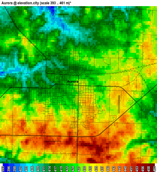 Aurora elevation map