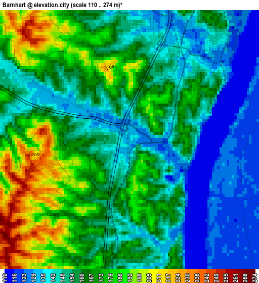 Barnhart elevation map