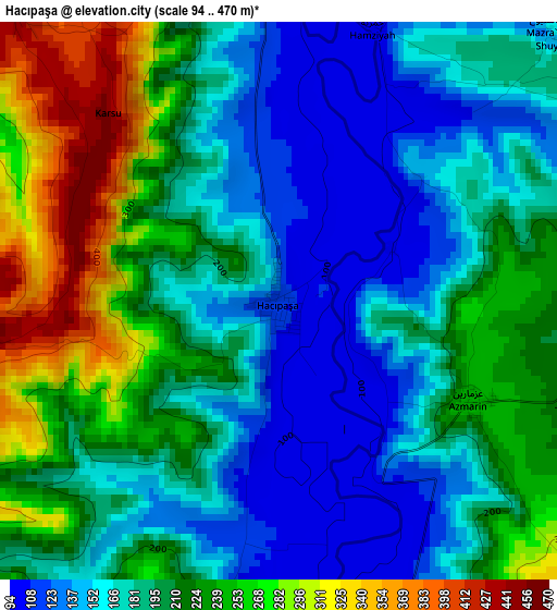 Hacıpaşa elevation map