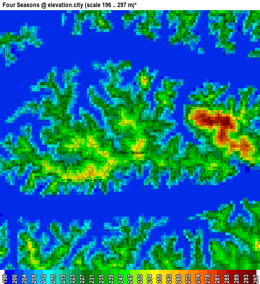 Four Seasons elevation map