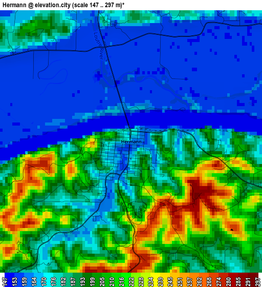 Hermann elevation map