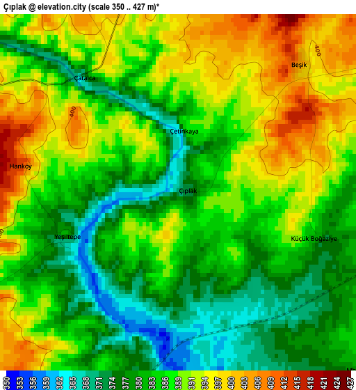 Çıplak elevation map