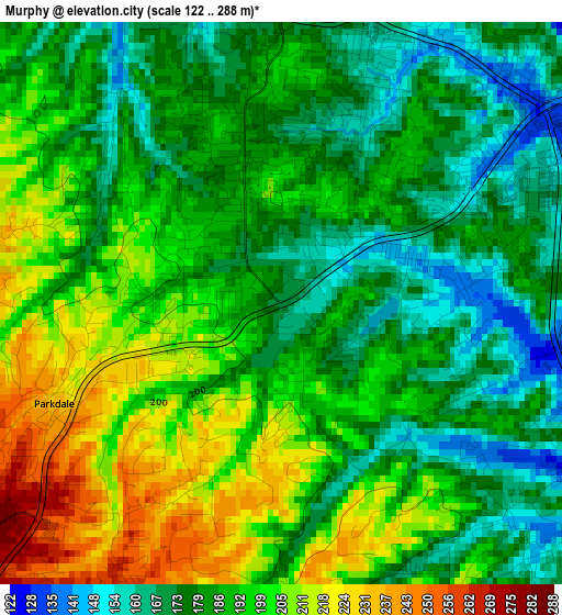 Murphy elevation map