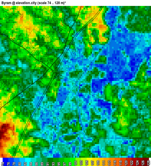 Byram elevation map