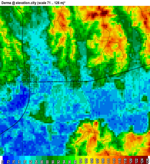 Derma elevation map