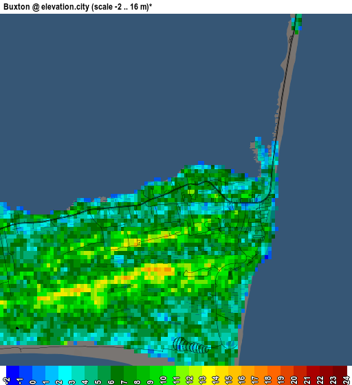 Buxton elevation map