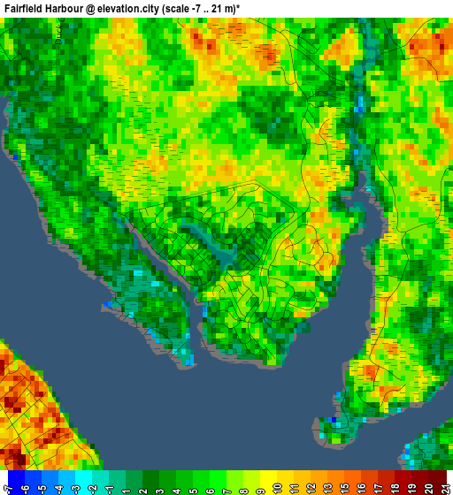 Fairfield Harbour elevation map