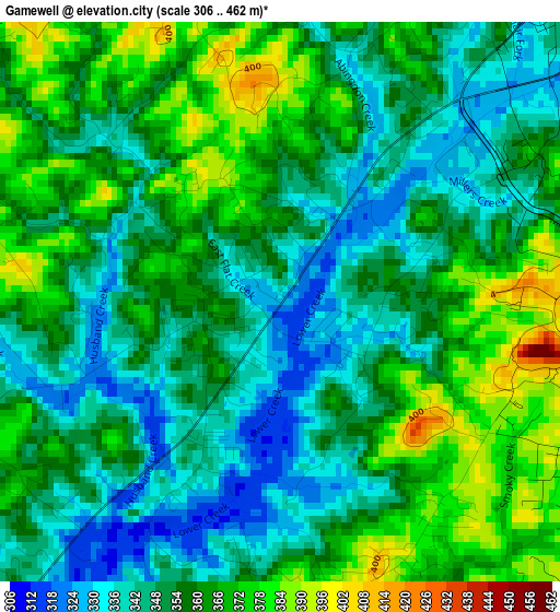 Gamewell elevation map