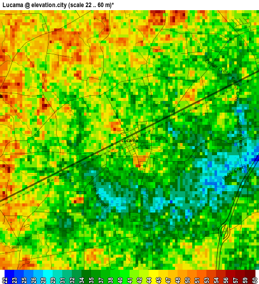 Lucama elevation map