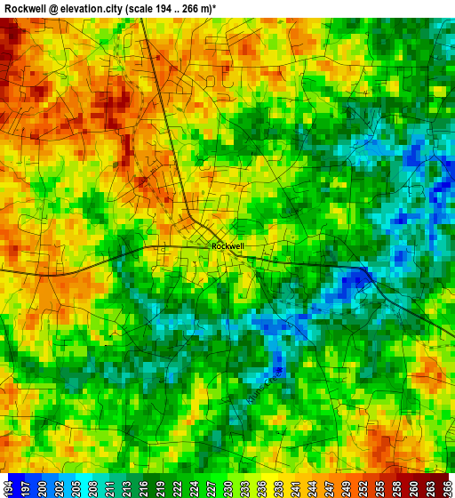 Rockwell elevation map