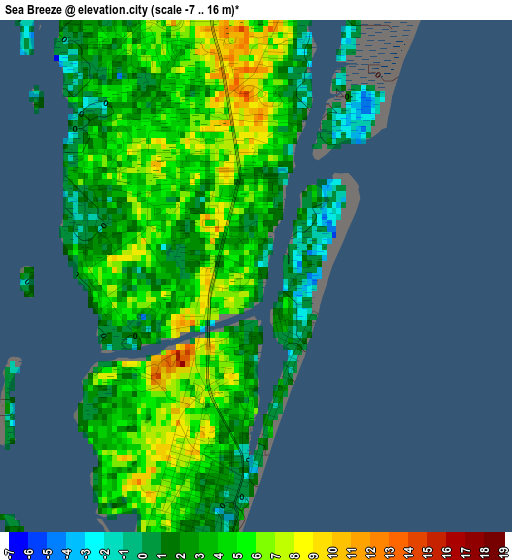 Sea Breeze elevation map